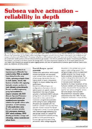 Subsea valve actuation – reliability in depth