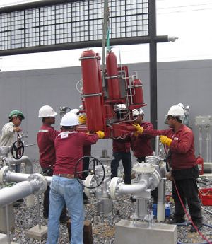 Rotork Thailand’s Site Services Team assists new pipeline installation