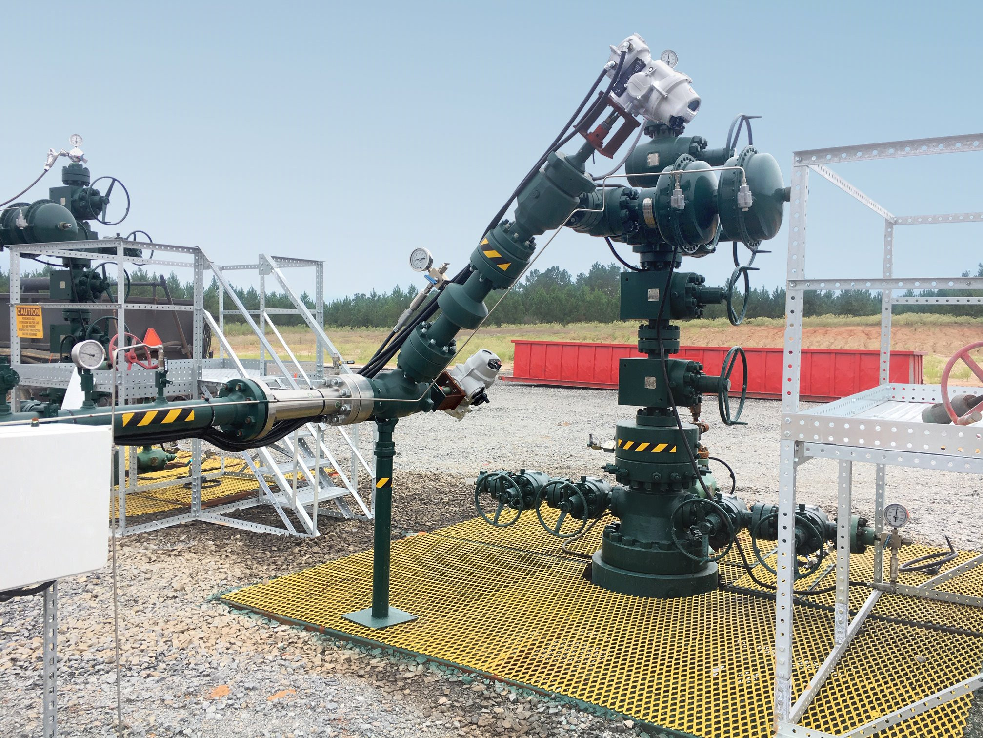 Rotork electric actuators powered by solar panels on US gas production wells