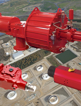 Rotork pneumatic actuators installed on Canadian well pads