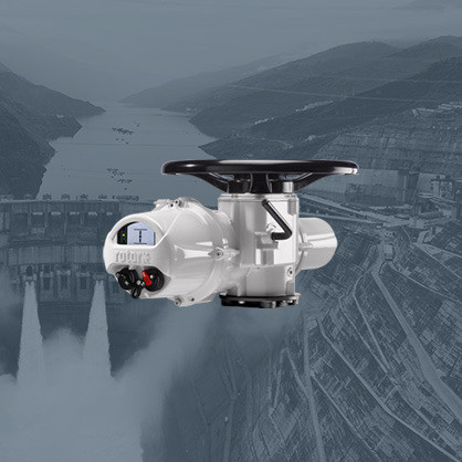 Huge hydro-electric power plant, creating clean and renewable energy, supported by Rotork actuators