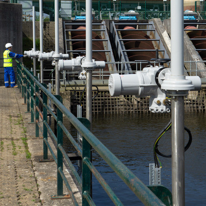 Inefficient actuators upgraded to Rotork intelligent electric actuation at a water adventure site